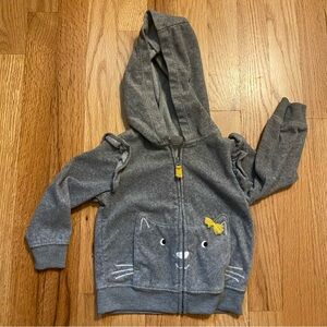 Cozy Cat hoodie 18m